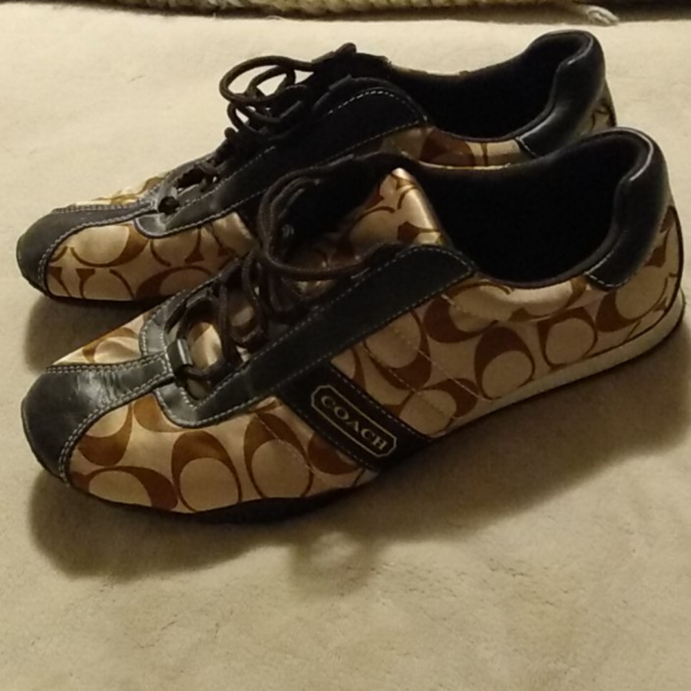Coach satin lace up sneakers - Picture 2 of 10